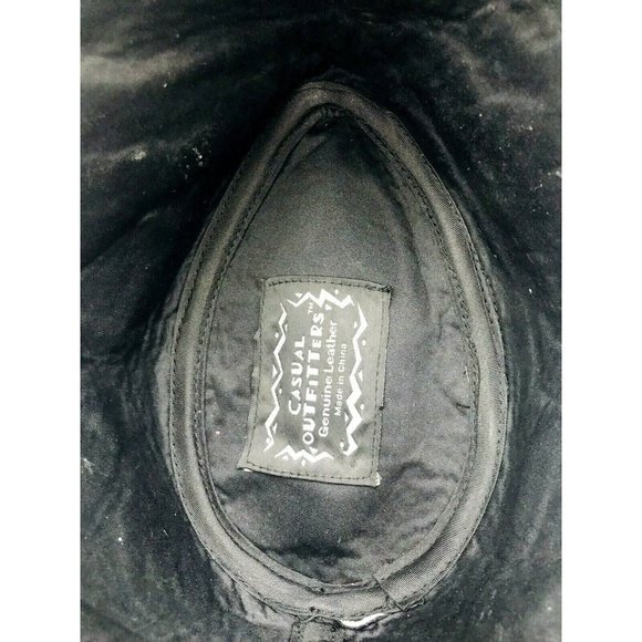 Nebraska Corn Huskers Genuine Leather Black Patched Cowboy Hat Size XL main image 7